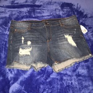 Denim shorts